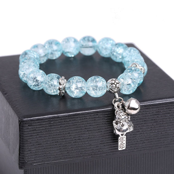 Ice Crack Bracelet Fadeless Waterproof Coloured Glaze Ice Crack Korean Style Bracelet for Gift Image 2