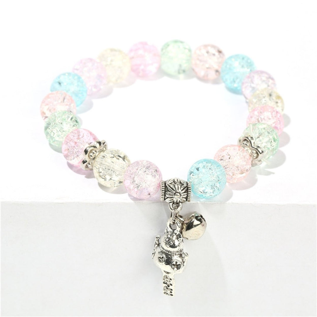 Ice Crack Bracelet Fadeless Waterproof Coloured Glaze Ice Crack Korean Style Bracelet for Gift Image 3