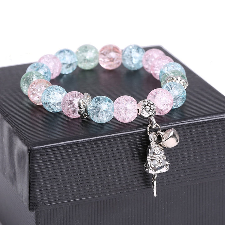 Ice Crack Bracelet Fadeless Waterproof Coloured Glaze Ice Crack Korean Style Bracelet for Gift Image 4