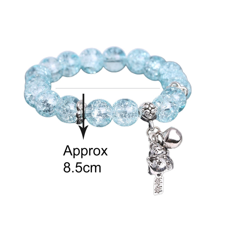 Ice Crack Bracelet Fadeless Waterproof Coloured Glaze Ice Crack Korean Style Bracelet for Gift Image 4