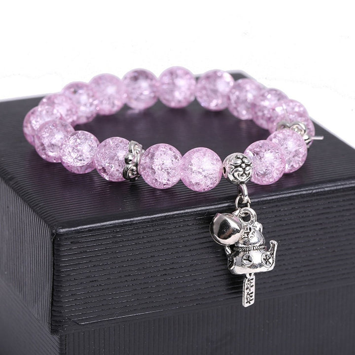 Ice Crack Bracelet Fadeless Waterproof Coloured Glaze Ice Crack Korean Style Bracelet for Gift Image 7