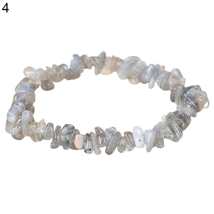 Couples Bracelet Non-Fading Versatile Stone Stretchable Chips Beads Bracelet Jewelry Gift Image 4