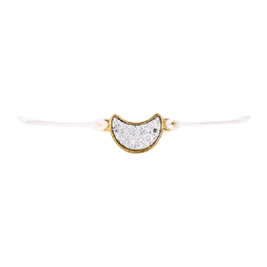 Chain Bracelet Adjustable Eye-catching Metal Sparkling Elegant Moon Beautiful Bracelet for Women Image 3