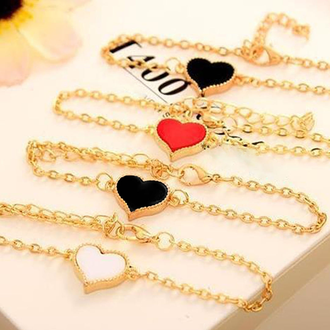 Women Bracelet Heart Dress Up Jewelry All Match Sweet Bracelet Girls Gift Image 1