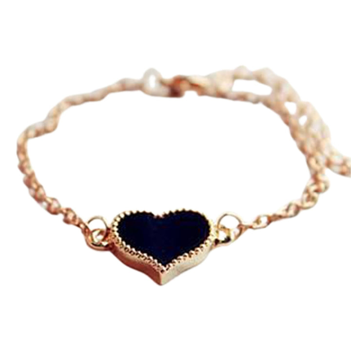 Women Bracelet Heart Dress Up Jewelry All Match Sweet Bracelet Girls Gift Image 2