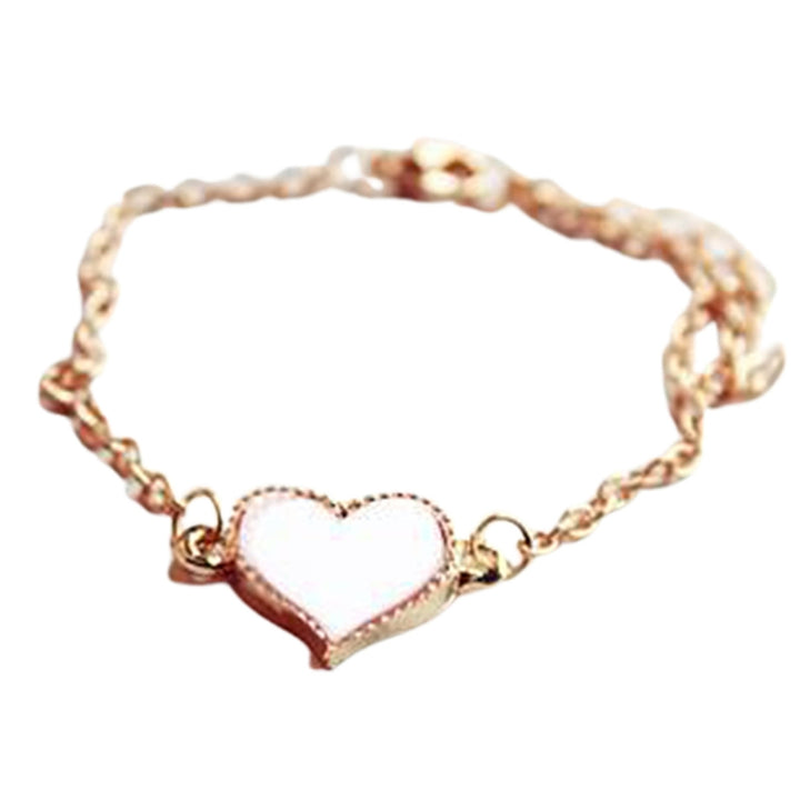 Women Bracelet Heart Dress Up Jewelry All Match Sweet Bracelet Girls Gift Image 3