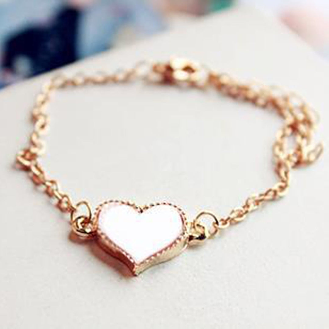 Women Bracelet Heart Dress Up Jewelry All Match Sweet Bracelet Girls Gift Image 6