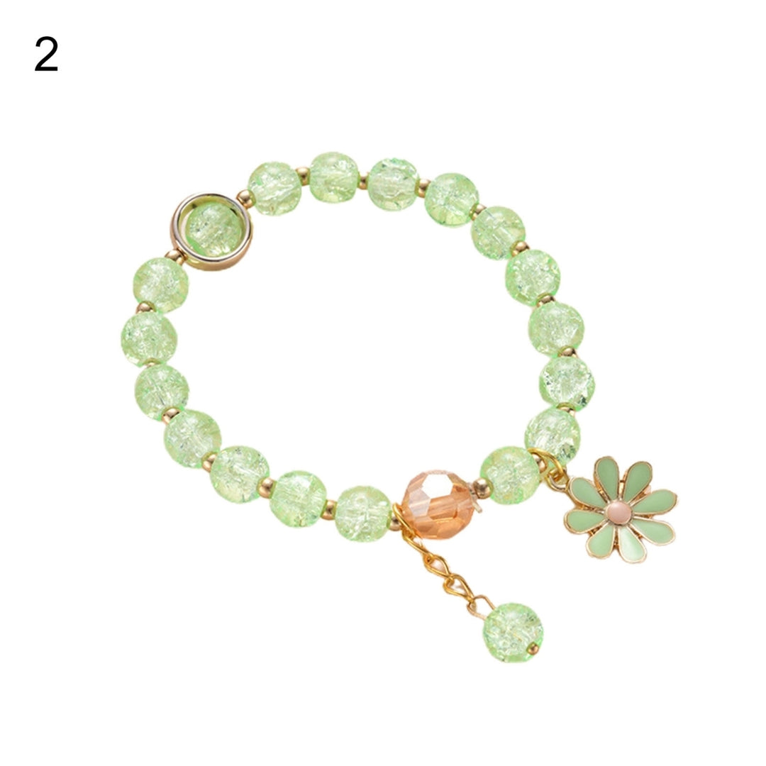 Student Bracelet Sunflower Beaded Sweet Korean Style All Match Bracelet Girls Gift Image 3