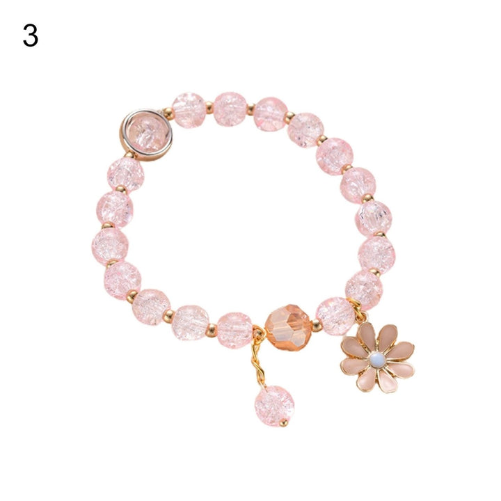 Student Bracelet Sunflower Beaded Sweet Korean Style All Match Bracelet Girls Gift Image 1