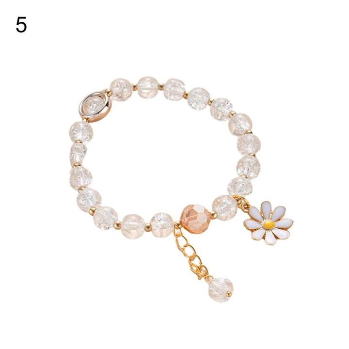 Student Bracelet Sunflower Beaded Sweet Korean Style All Match Bracelet Girls Gift Image 1