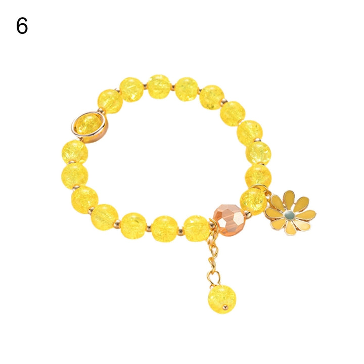 Student Bracelet Sunflower Beaded Sweet Korean Style All Match Bracelet Girls Gift Image 7