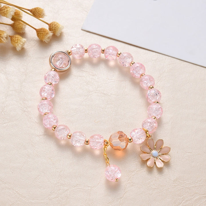 Student Bracelet Sunflower Beaded Sweet Korean Style All Match Bracelet Girls Gift Image 9