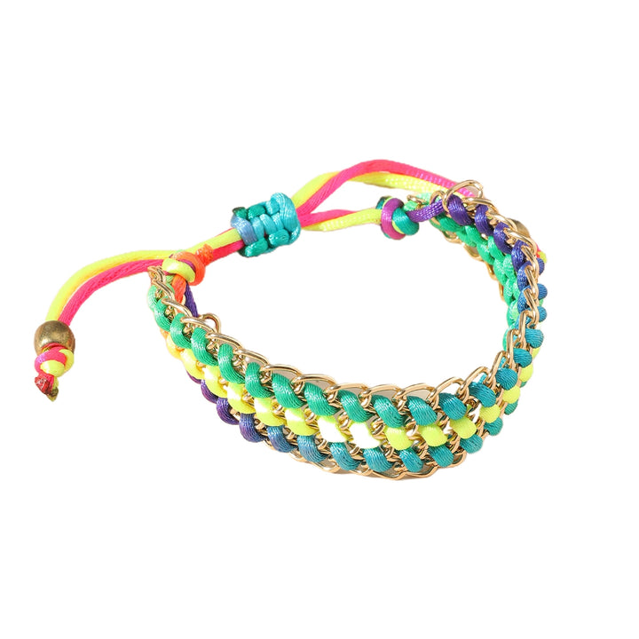 Strong Rope Universal Unisex Bracelet Alloy Multicolor Handmade Woven Friendship Wristband Jewelry Accessories Image 10