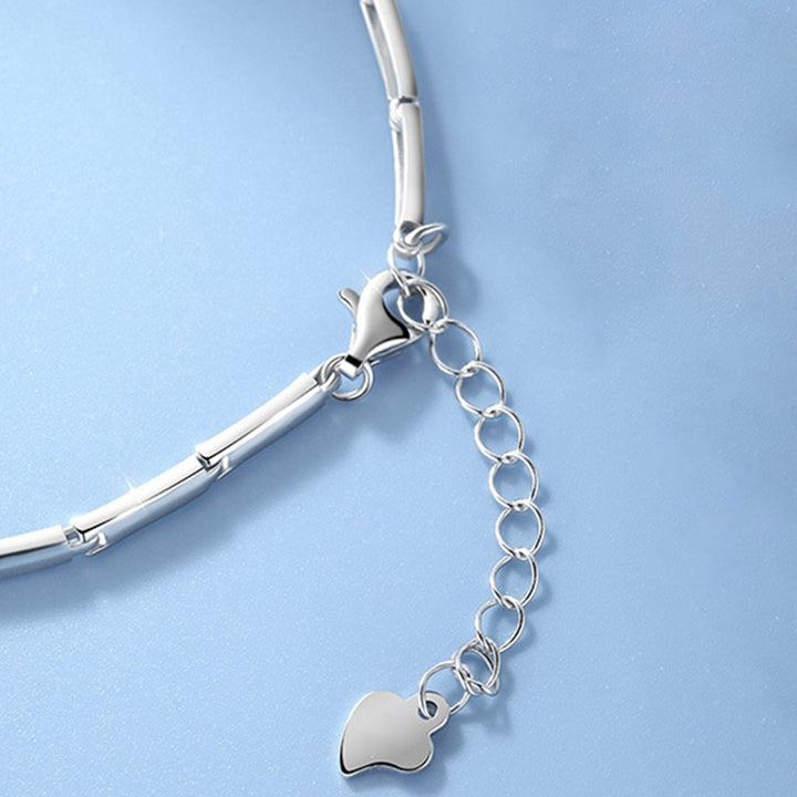 Eye-catching Bracelet Fine Workmanship Copper Charming Women Double Heart Hand Chain for Lover Image 10