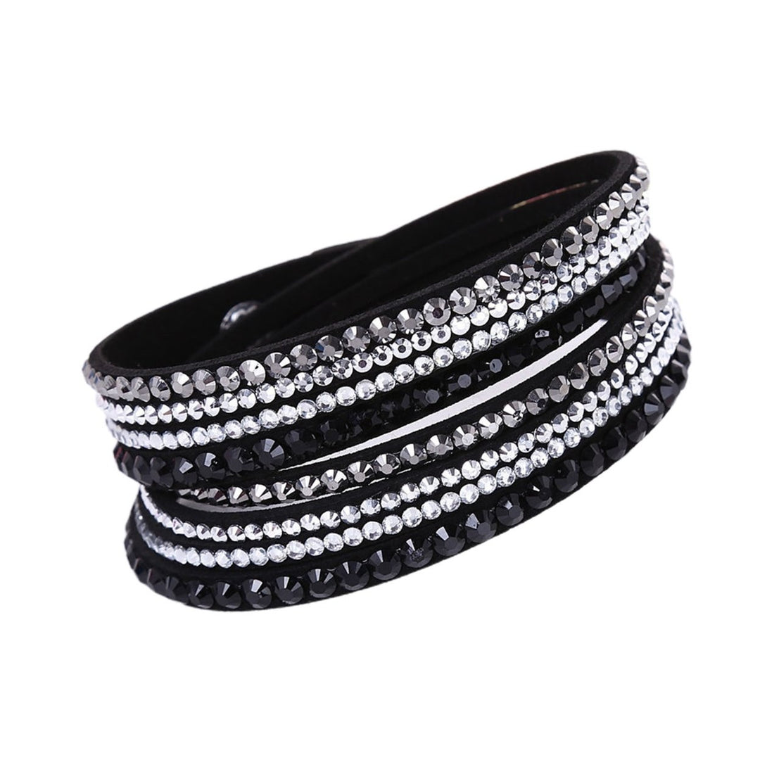 Women Bracelet Multi-layer Rhinestones Jewelry Exquisite Bohemian Bracelet for Beach Image 2