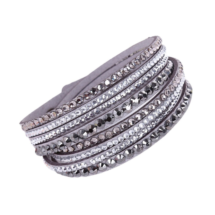 Women Bracelet Multi-layer Rhinestones Jewelry Exquisite Bohemian Bracelet for Beach Image 4