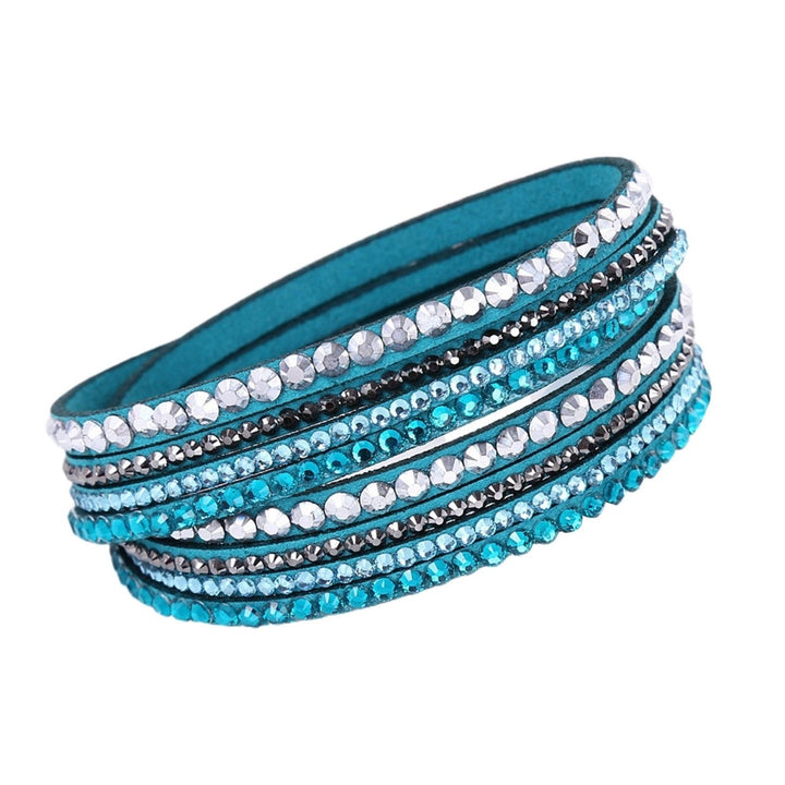 Women Bracelet Multi-layer Rhinestones Jewelry Exquisite Bohemian Bracelet for Beach Image 7