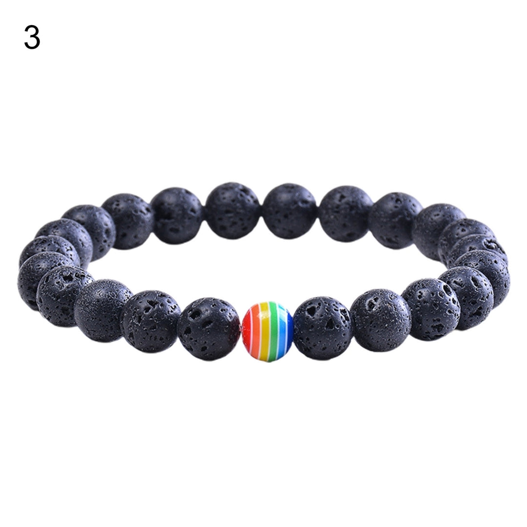 Elastic Rope Handmade Lightweight Stone Bracelet Men Women Natural Beads Bracelet Hand Decor Image 4