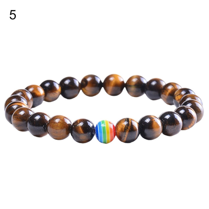 Elastic Rope Handmade Lightweight Stone Bracelet Men Women Natural Beads Bracelet Hand Decor Image 7