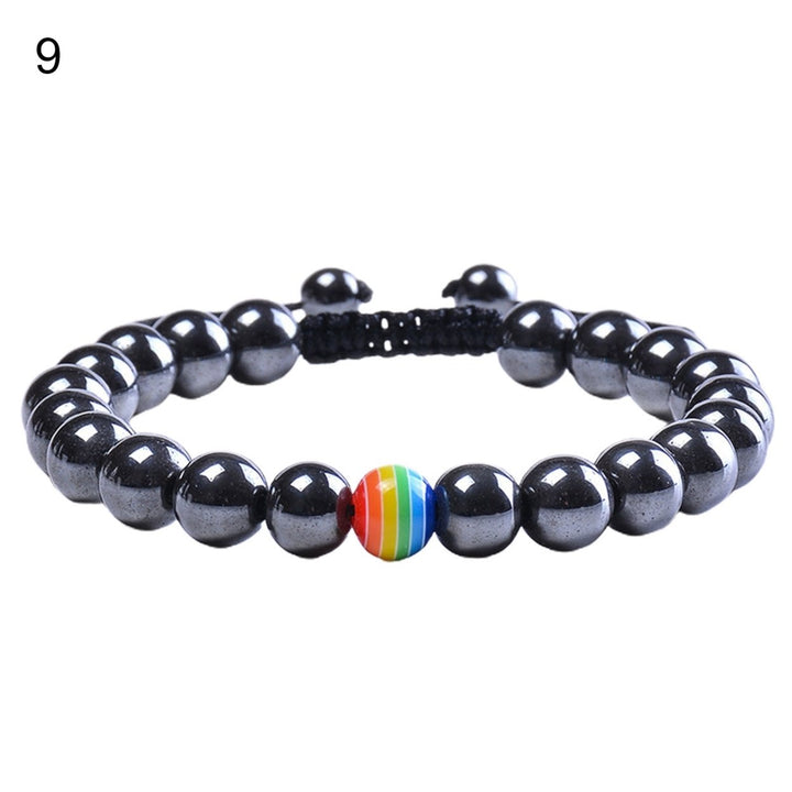 Elastic Rope Handmade Lightweight Stone Bracelet Men Women Natural Beads Bracelet Hand Decor Image 11