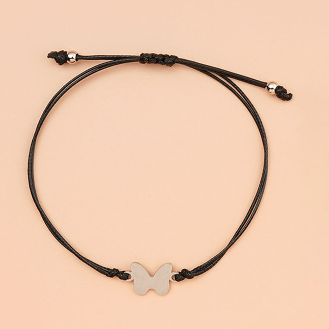 2Pcs Women Bracelets Creative Shape Rust-proof Alloy Fashion Butterfly Style Couple Bracelets for Dating Image 9