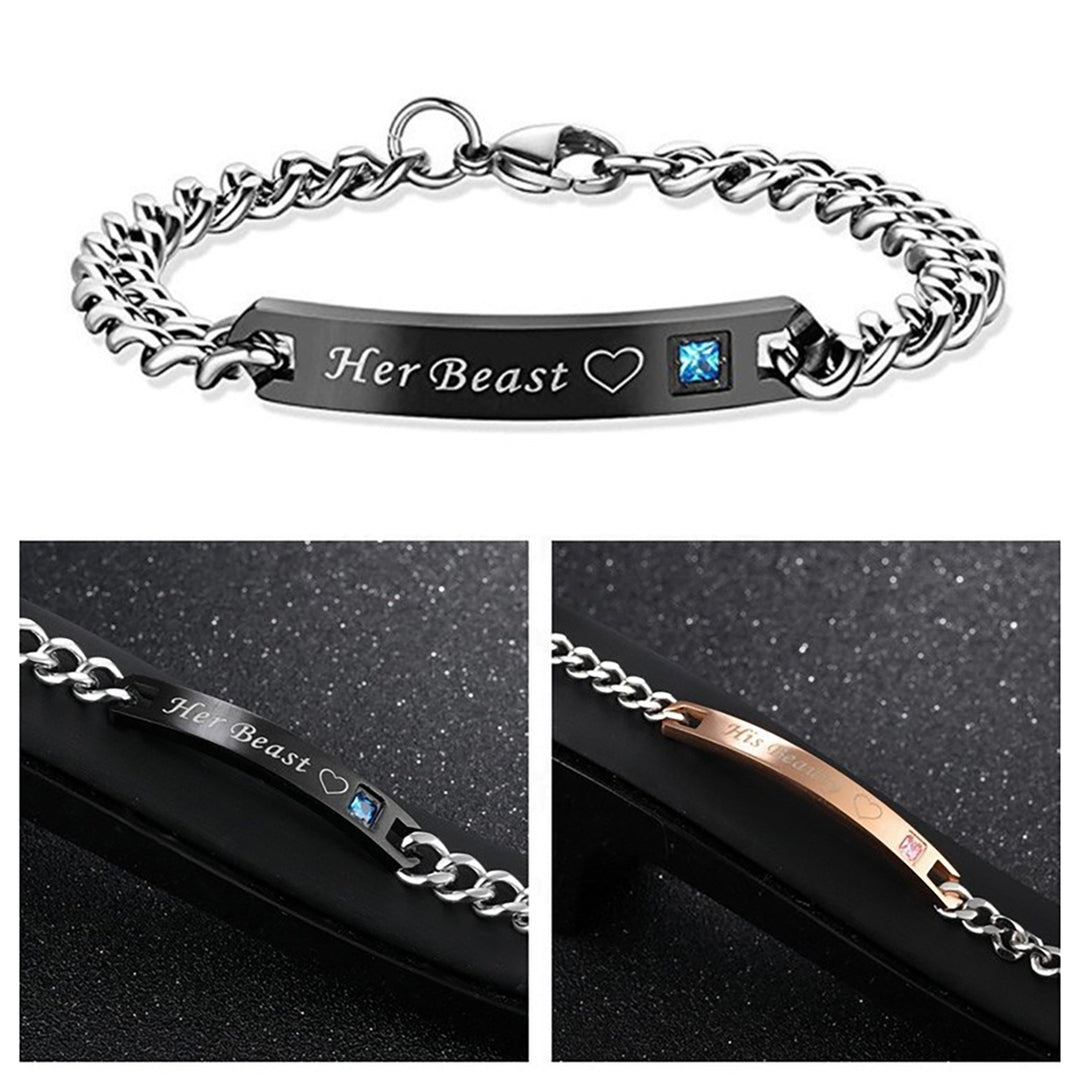 2Pcs Portable Bracelet Fine Workmanship Alloy Exquisite Decorative Jewelry Hand Chain for Home Image 1