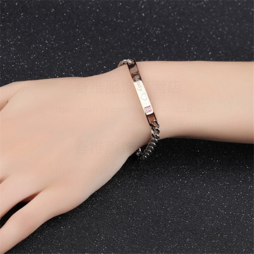 2Pcs Portable Bracelet Fine Workmanship Alloy Exquisite Decorative Jewelry Hand Chain for Home Image 4