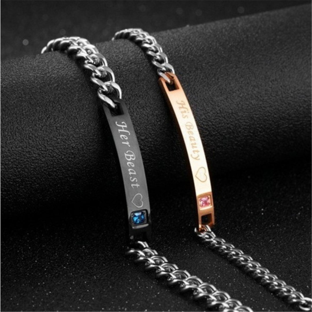 2Pcs Portable Bracelet Fine Workmanship Alloy Exquisite Decorative Jewelry Hand Chain for Home Image 4