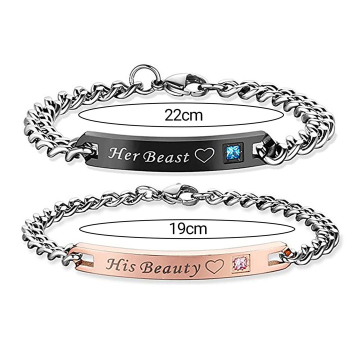 2Pcs Portable Bracelet Fine Workmanship Alloy Exquisite Decorative Jewelry Hand Chain for Home Image 6