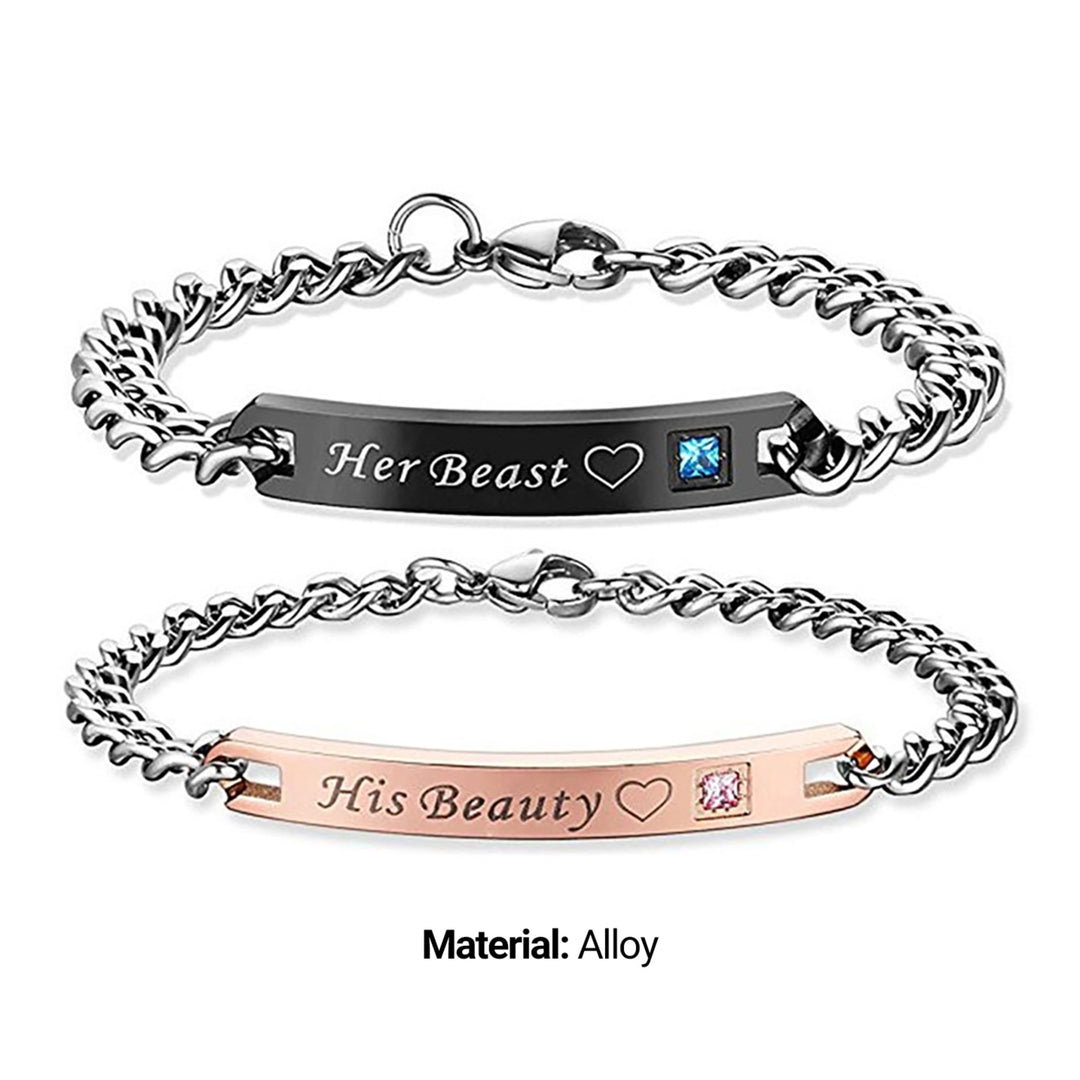 2Pcs Portable Bracelet Fine Workmanship Alloy Exquisite Decorative Jewelry Hand Chain for Home Image 11