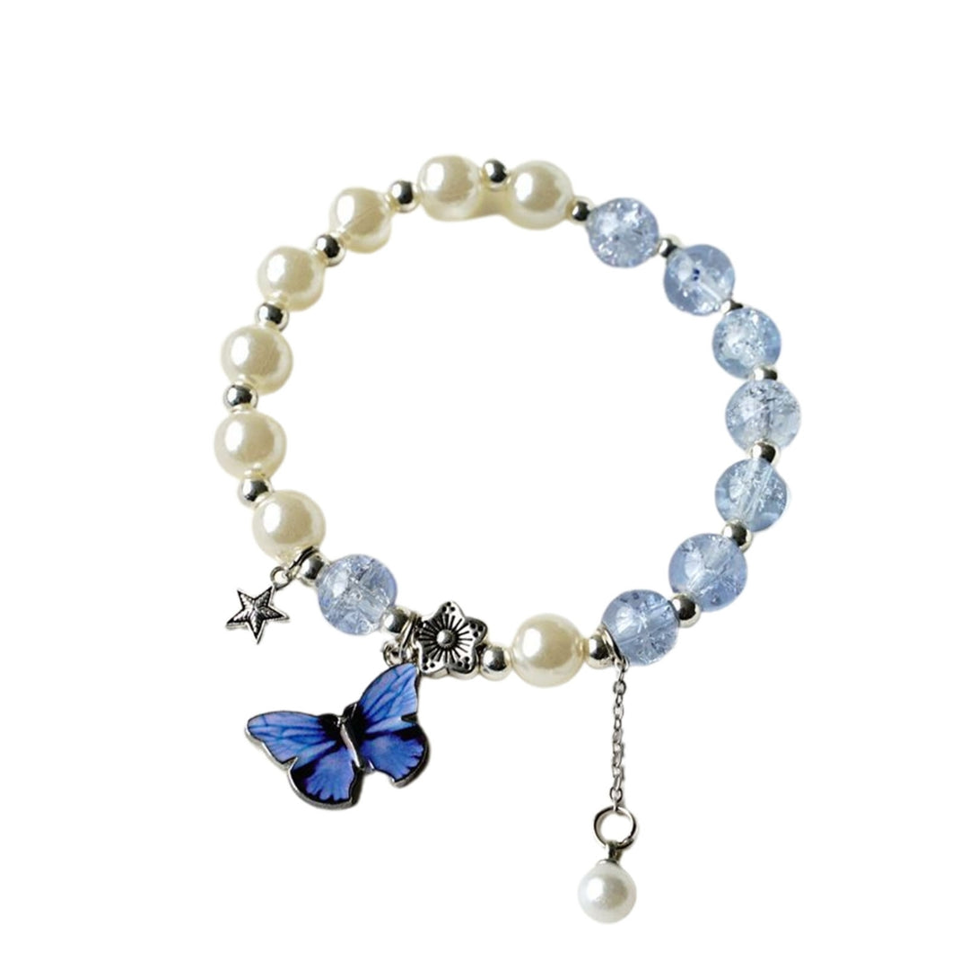 Women Bracelet Butterfly Beads Jewelry Bright Luster Long Lasting Bangle Jewellery Gift Image 4