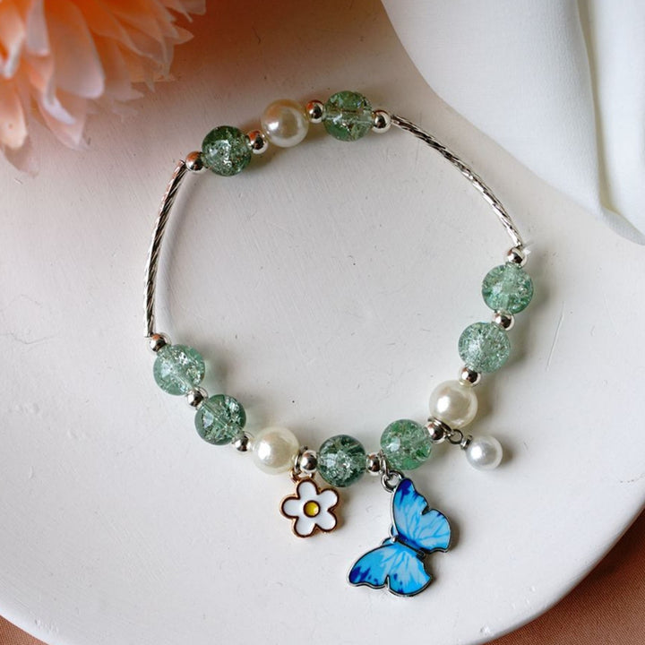 Women Bracelet Butterfly Beads Jewelry Bright Luster Long Lasting Bangle Jewellery Gift Image 8