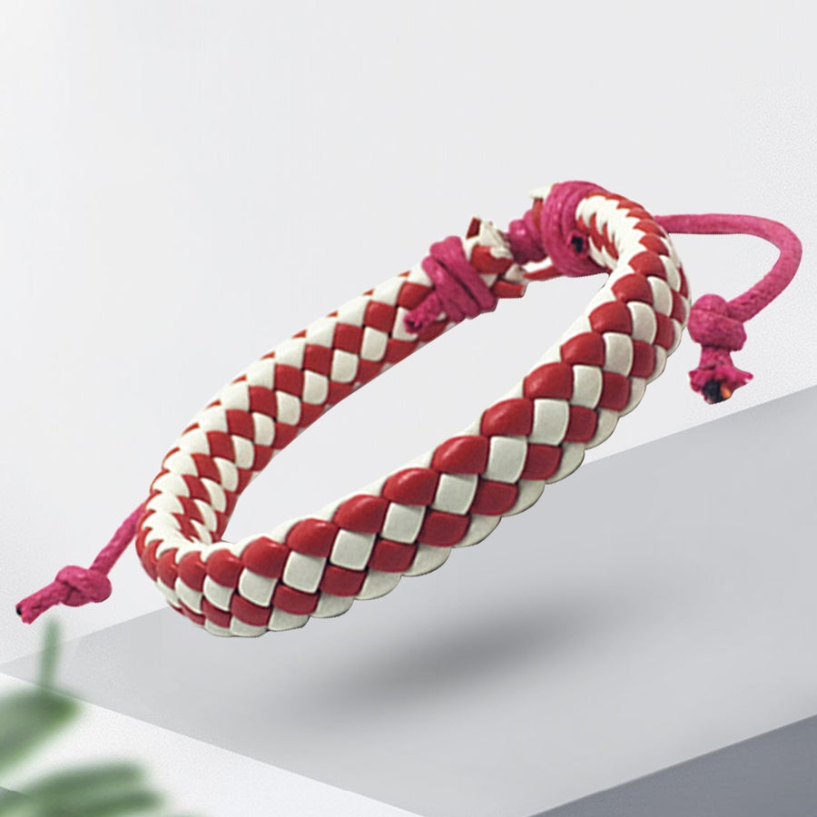 Handmade Woven Bracelet Decorative Minimalist Strong Rope Braided Wristband for Outdoor Image 1