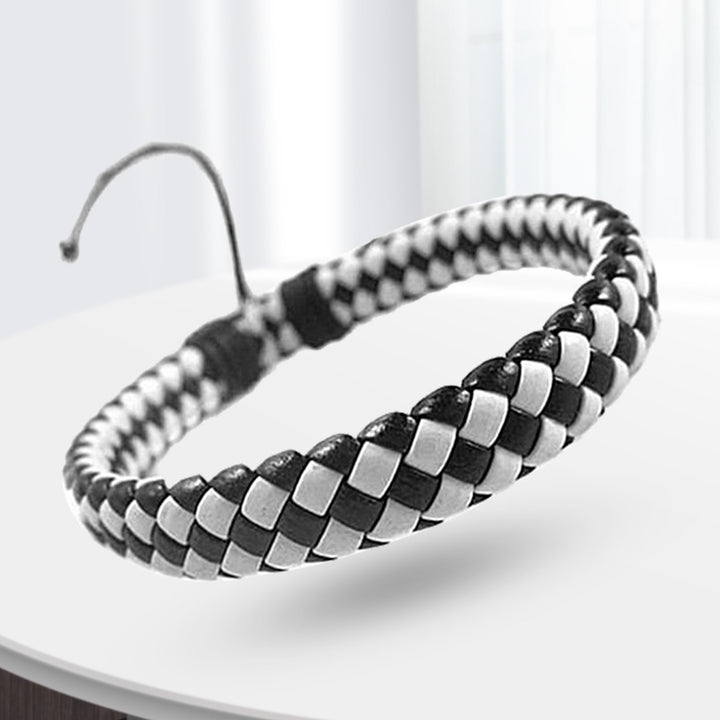 Handmade Woven Bracelet Decorative Minimalist Strong Rope Braided Wristband for Outdoor Image 10