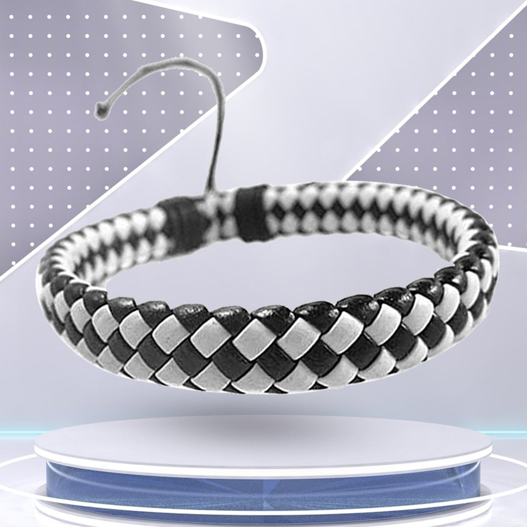 Handmade Woven Bracelet Decorative Minimalist Strong Rope Braided Wristband for Outdoor Image 11