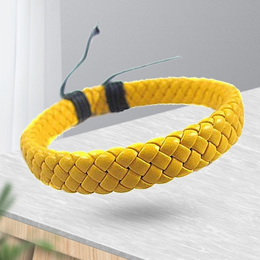 Handmade Woven Bracelet Decorative Minimalist Strong Rope Braided Wristband for Outdoor Image 12