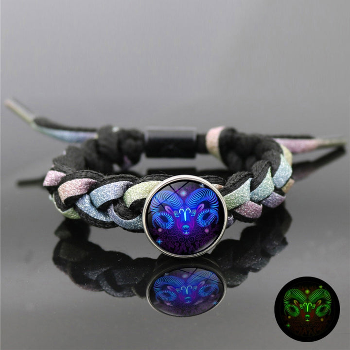 Fashion Bracelet Shining Artistic Braided Constellation Couple Bracelet for Gifts Image 1