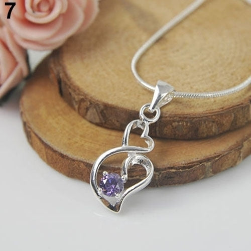 Women Jewelry 925 Sterling Silver Cubic Zirconia Crystal Pendant for Necklace Chain Image 10