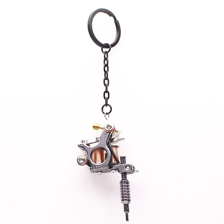 Fashion Mini Tattoo Machine Pendant Key Chain Ring Earrings Necklace Accessory Image 8