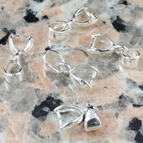 10 Pcs Silver Plated Clasps for Pendant Practical Findings Clip Jewelry Connector Image 4
