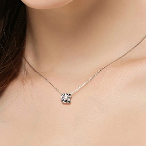 Womens Fashion 3D Love Heart Shape Shining Charming Pendant for Necklace Image 4