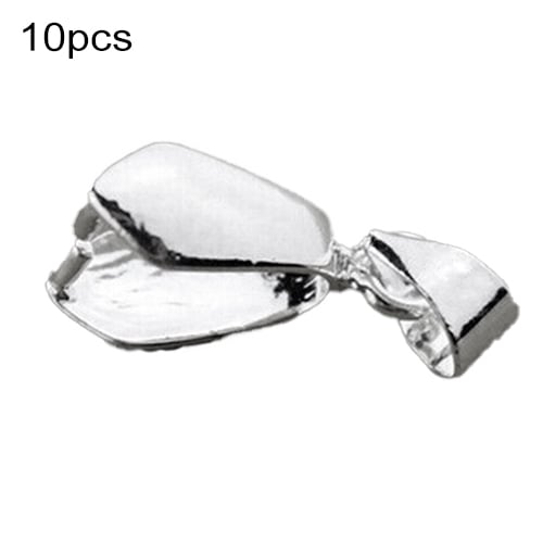 10 Pcs Silver Plated Clasps for Pendant Practical Findings Clip Jewelry Connector Image 8