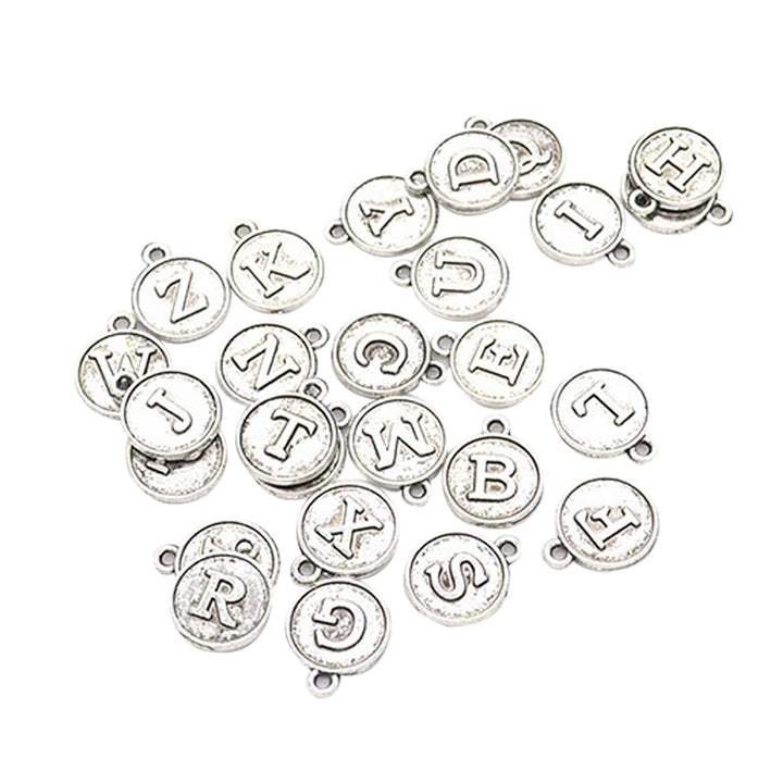 26Pcs English Alphabet A-Z Letter Charms for Bracelet Neckalce Jewelry Making Image 4