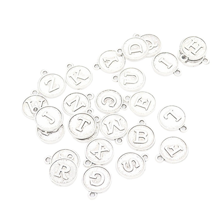 26Pcs English Alphabet A-Z Letter Charms for Bracelet Neckalce Jewelry Making Image 4