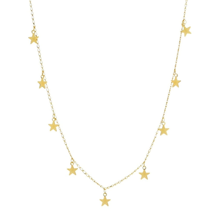 Fashion Women Five-Pointed Star Pendant Chain Choker Necklace Party Jewelry Image 1