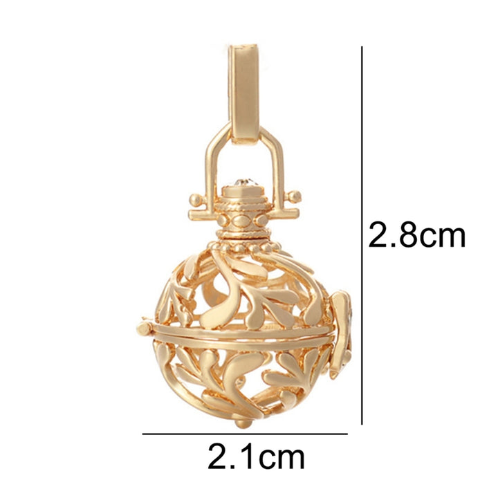 Pendant Hollow Bells Design Multipurpose Copper Fashion Necklaces Accessories for Girl Image 4