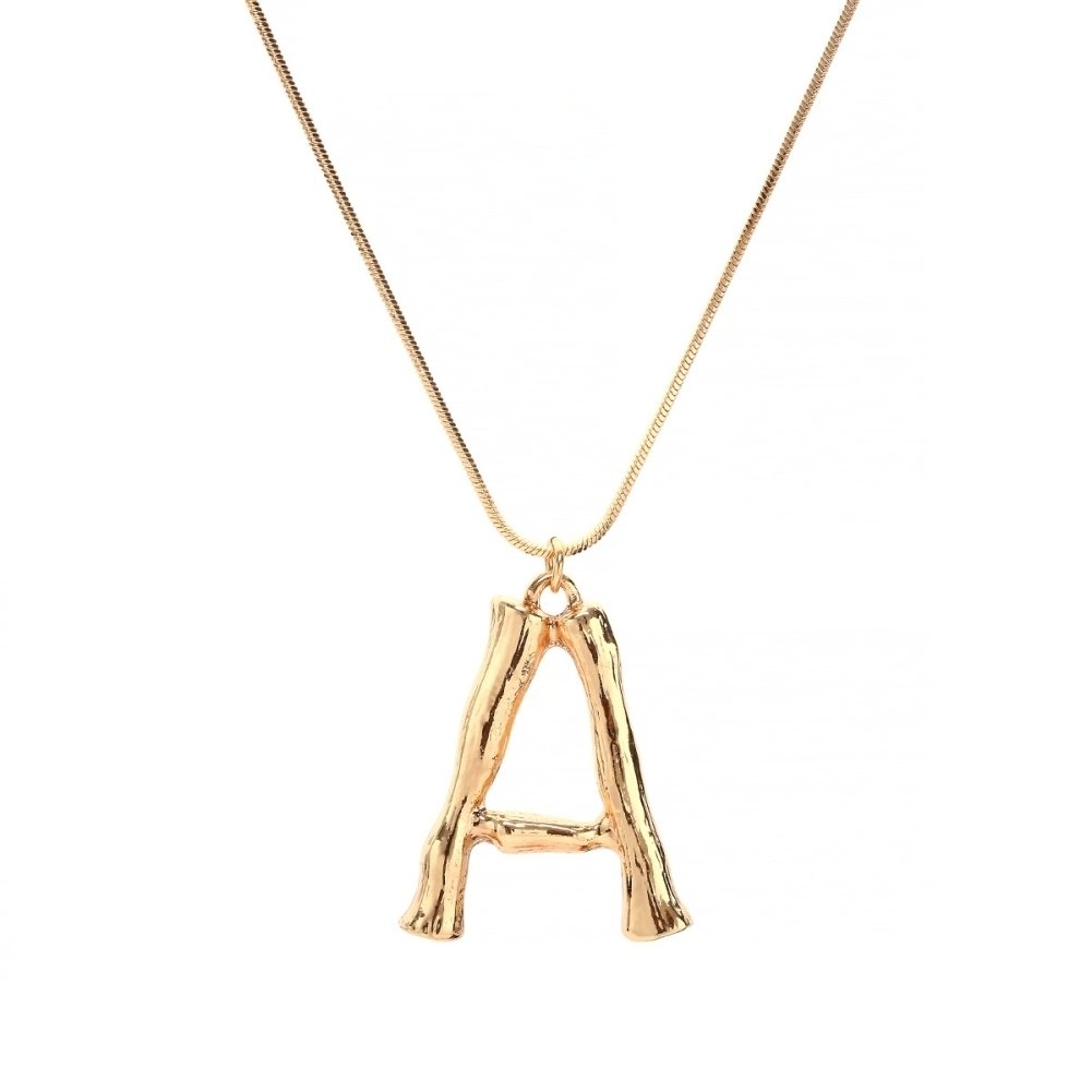 Women Fashion A-Z 26 English Letter Gold Plated Pendant Chain Necklace Jewelry Image 6