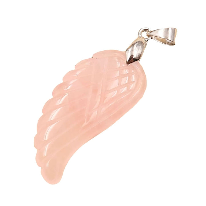 Fashion Women Carved Angel Wing Faux Gem Necklace Pendant DIY Jewelry Accessory Image 8