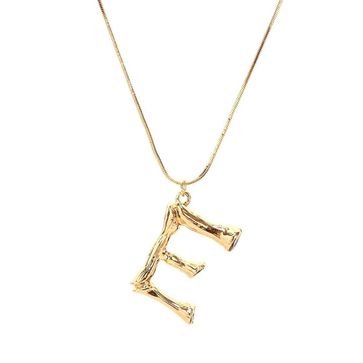 Women Fashion A-Z 26 English Letter Gold Plated Pendant Chain Necklace Jewelry Image 10