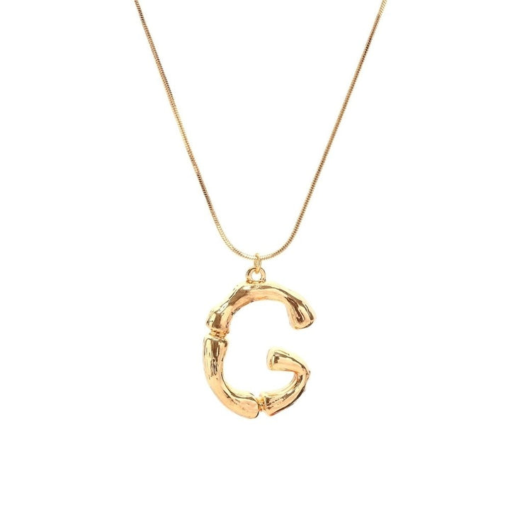 Women Fashion A-Z 26 English Letter Gold Plated Pendant Chain Necklace Jewelry Image 11